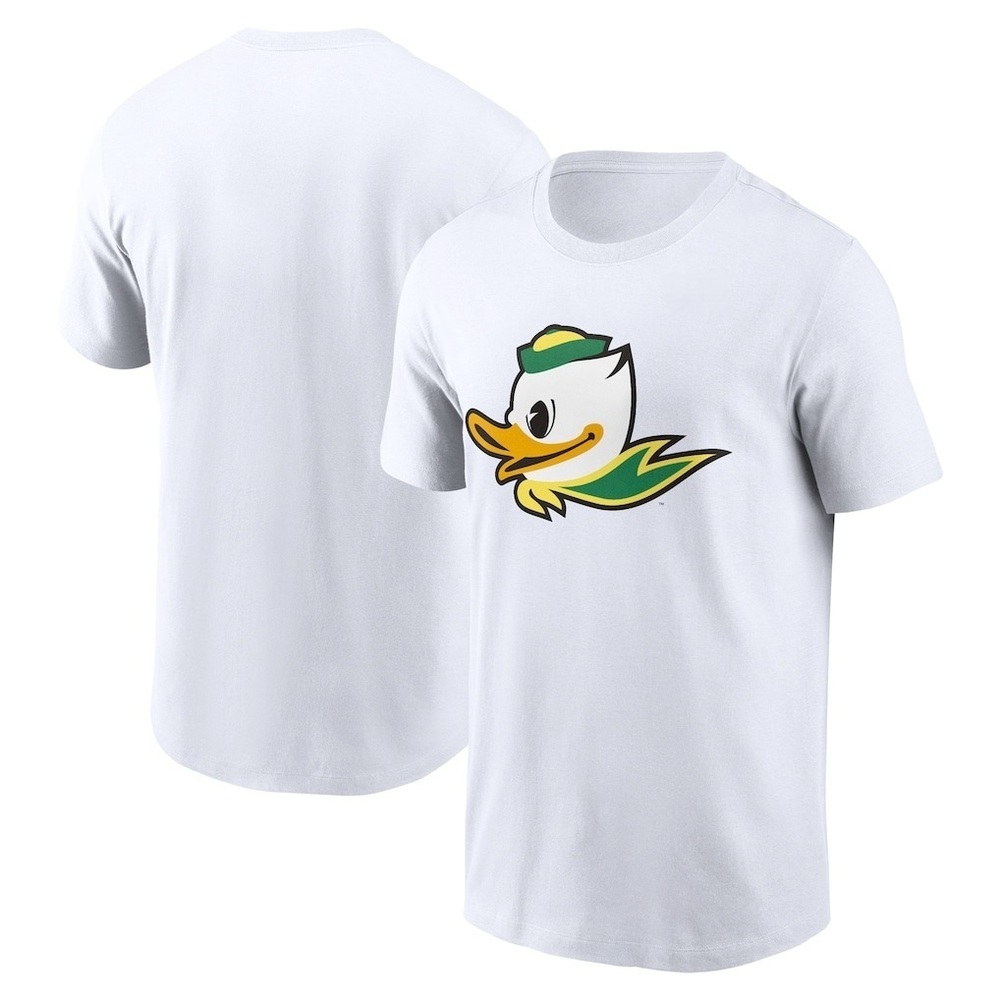 White Oregon Ducks Primetime Alternate Logo T-Shirt